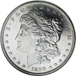 1890-S $1 MS64 Deep Mirror Prooflike NGC