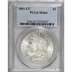 1891-CC $1 MS64 PCGS