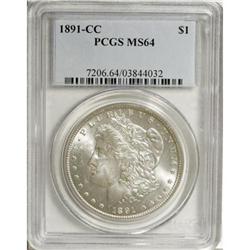 1891-CC $1 MS64 PCGS