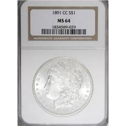 1891-CC $1 MS64 NGC