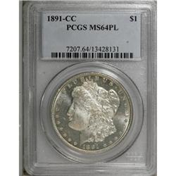 1891-CC $1 MS64 Prooflike PCGS