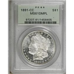 1891-CC $1 MS61 Deep Mirror Prooflike PCGS