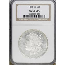 1891-CC $1 MS63 Deep Mirror Prooflike NGC