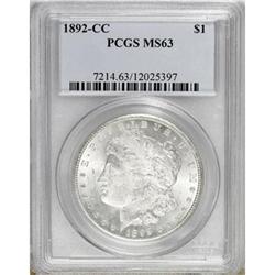 1892-CC $1 MS63 PCGS
