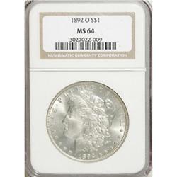 1892-O $1 MS64 NGC
