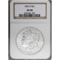 1893-O $1 AU58 NGC