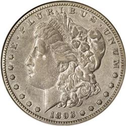 1893-S $1 XF40 Details ANACS