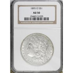1895-O $1 AU50 NGC