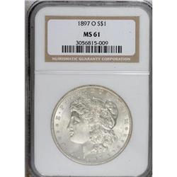 1897-O $1 MS61 NGC