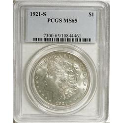 1921-S $1 MS65 PCGS