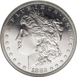 1882 $1 PR65 Cameo NGC