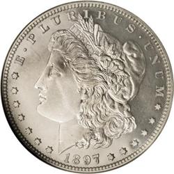 1897 $1 PR67 Cameo NGC