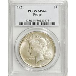 1921 $1 MS64 PCGS