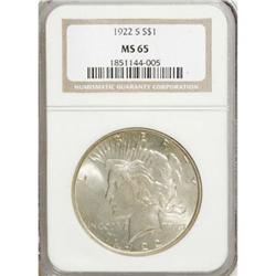 1922-S $1 MS65 NGC