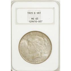 1923-D $1 MS65 NGC