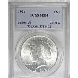1924 $1 MS64 PCGS
