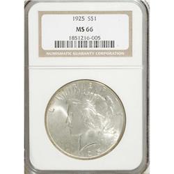 1925 $1 MS66 NGC