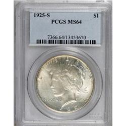 1925-S $1 MS64 PCGS