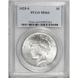 1925-S $1 MS64 PCGS