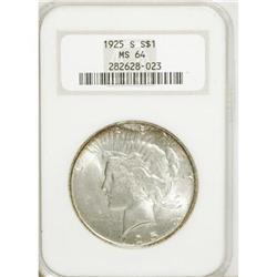 1925-S $1 MS64 NGC