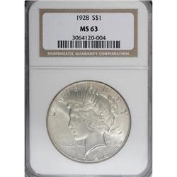 1928 $1 MS63 NGC
