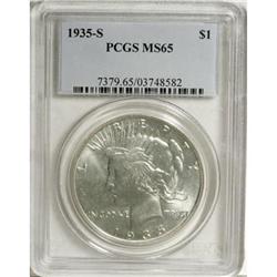 1935-S $1 MS65 PCGS