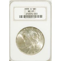 1935-S $1 MS65 NGC