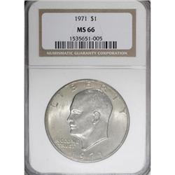 1971 $1 MS66 NGC