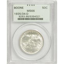 1935/34-D 50C Boone MS66 PCGS
