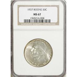 1937 50C Boone MS67 NGC