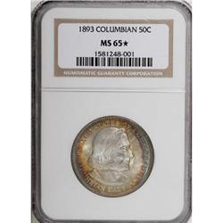 1893 50C Columbian MS65 NGC