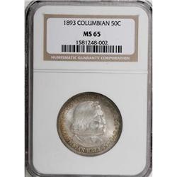 1893 50C Columbian MS65 NGC