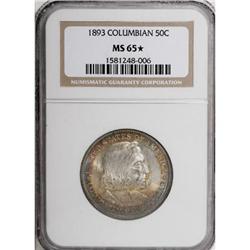 1893 50C Columbian MS65 NGC
