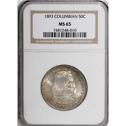 1893 50C Columbian MS65 NGC