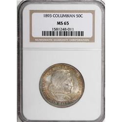 1893 50C Columbian MS65 NGC