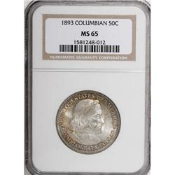 1893 50C Columbian MS65 NGC