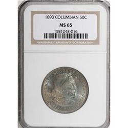 1893 50C Columbian MS65 NGC