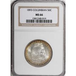 1893 50C Columbian MS66 NGC