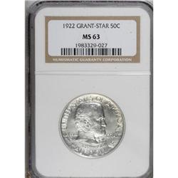 1922 50C Grant with Star MS63 NGC
