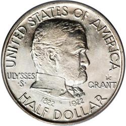 1922 50C Grant with Star MS64 PCGS