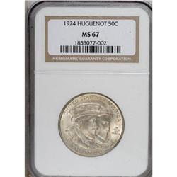 1924 50C Huguenot MS67 NGC