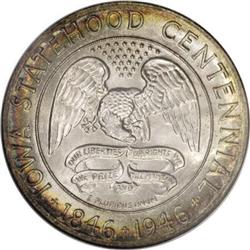 1946 50C Iowa MS68 NGC