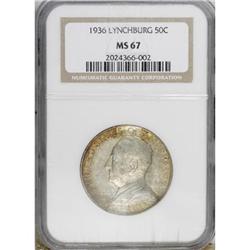 1936 50C Lynchburg MS67 NGC