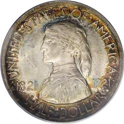 1921 50C Missouri MS65 PCGS