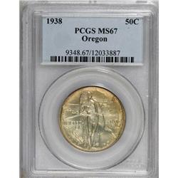 1938 50C Oregon MS67 PCGS