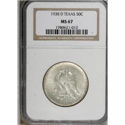 1938-D 50C Texas MS67 NGC