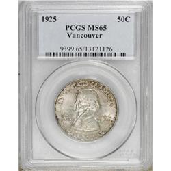 1925 50C Vancouver MS65 PCGS