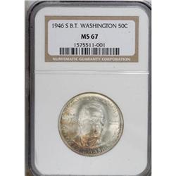 1946-S 50C Booker T. Washington MS67 NGC