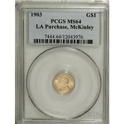 1903 G$1 Louisiana Purchase/McKinley MS64 PCGS