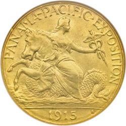1915-S $2 1/2 Panama-Pacific Quarter Eagle MS66